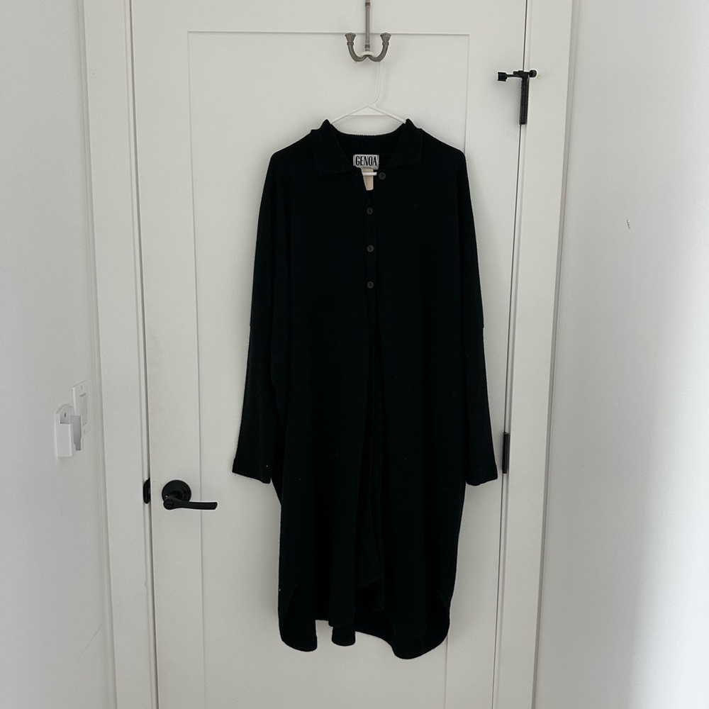 Vintage button-up long sleeve dress